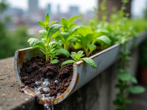 Letzter Firmenblog über Urban gutter Gardens Expand City Greenery
